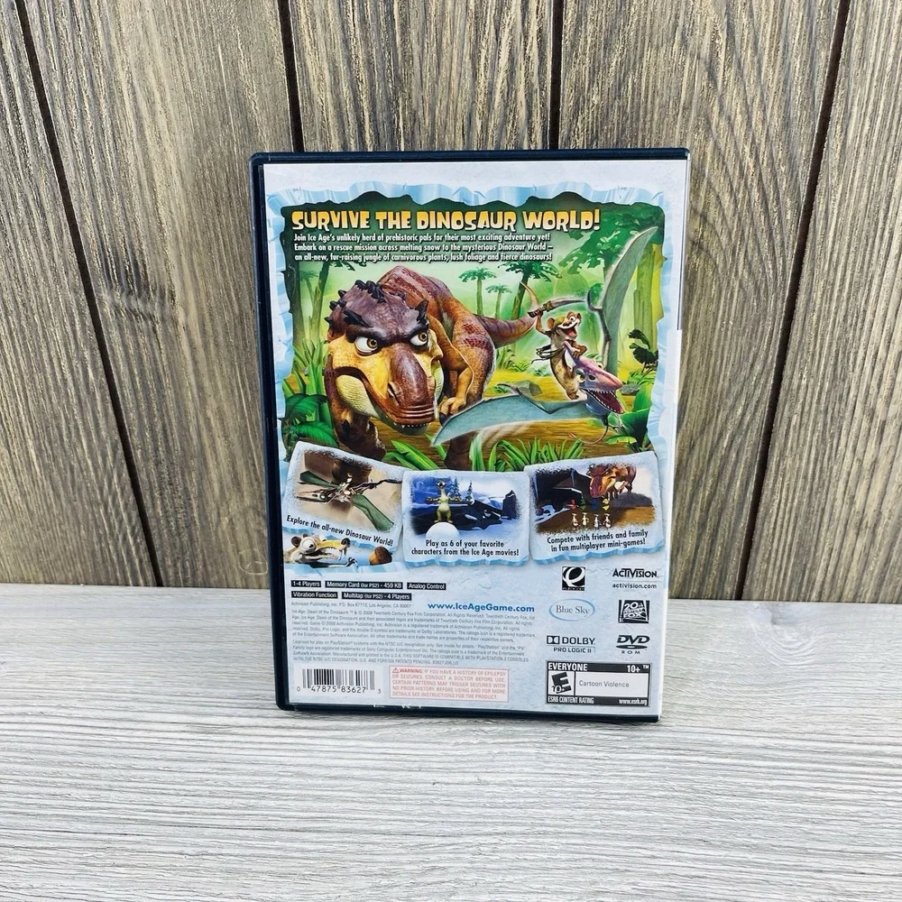 Ice Age: Dawn of the Dinosaurs (Sony PlayStation 2, 2009) - Complete Tested